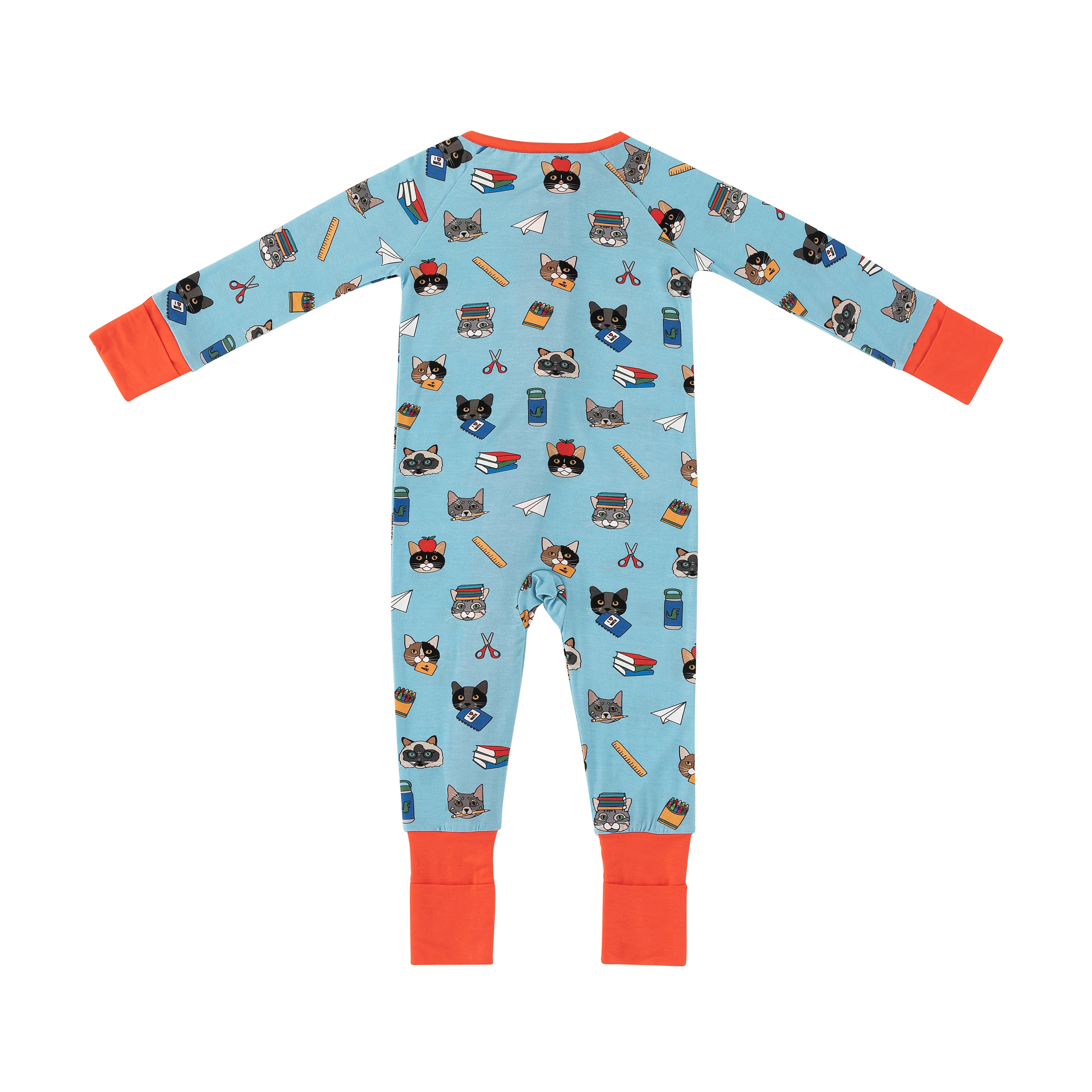 Teacher's Pets - Cats (Convertible Zip Footies) - Blue