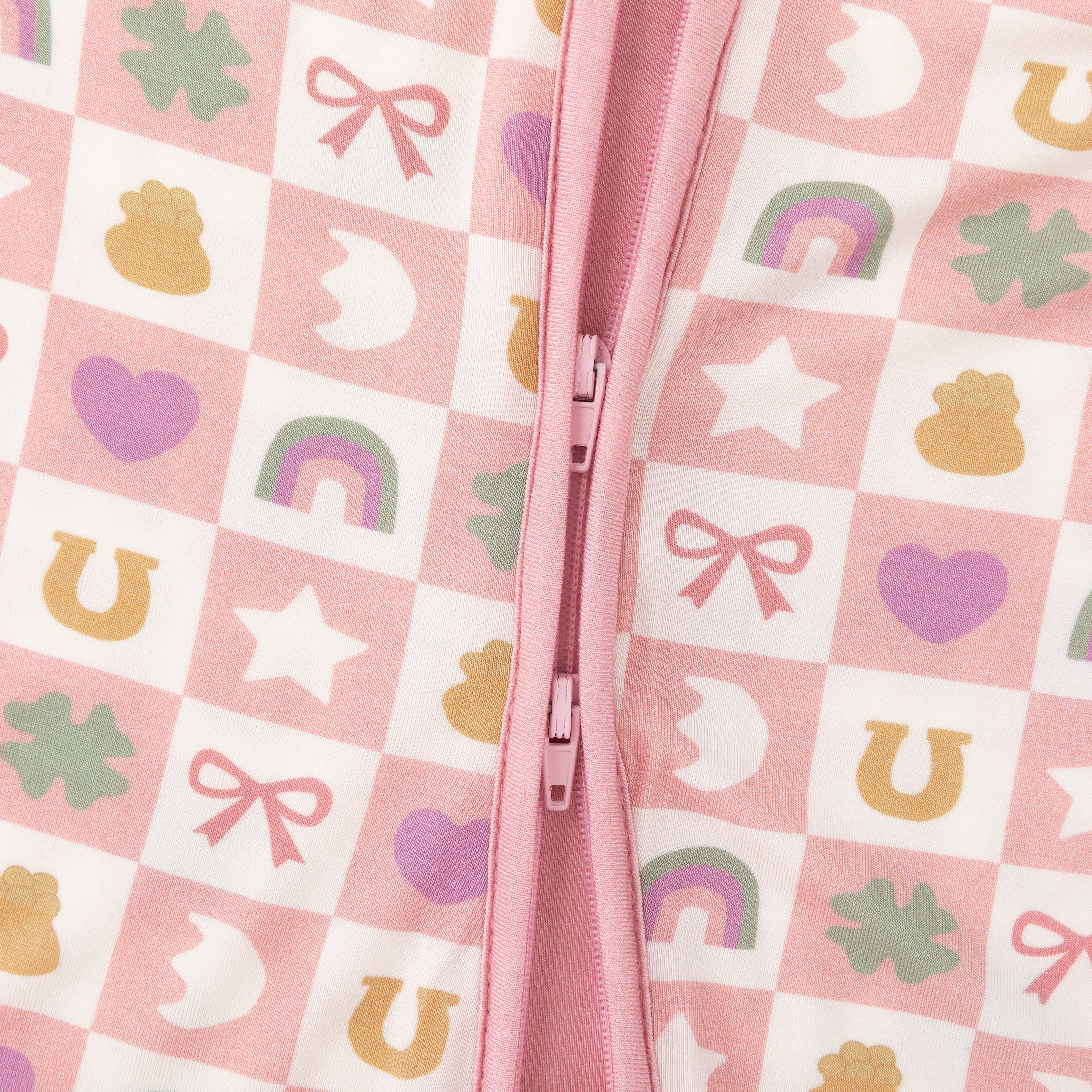 Lucky Charms (Convertible Zip Footies) - Pink