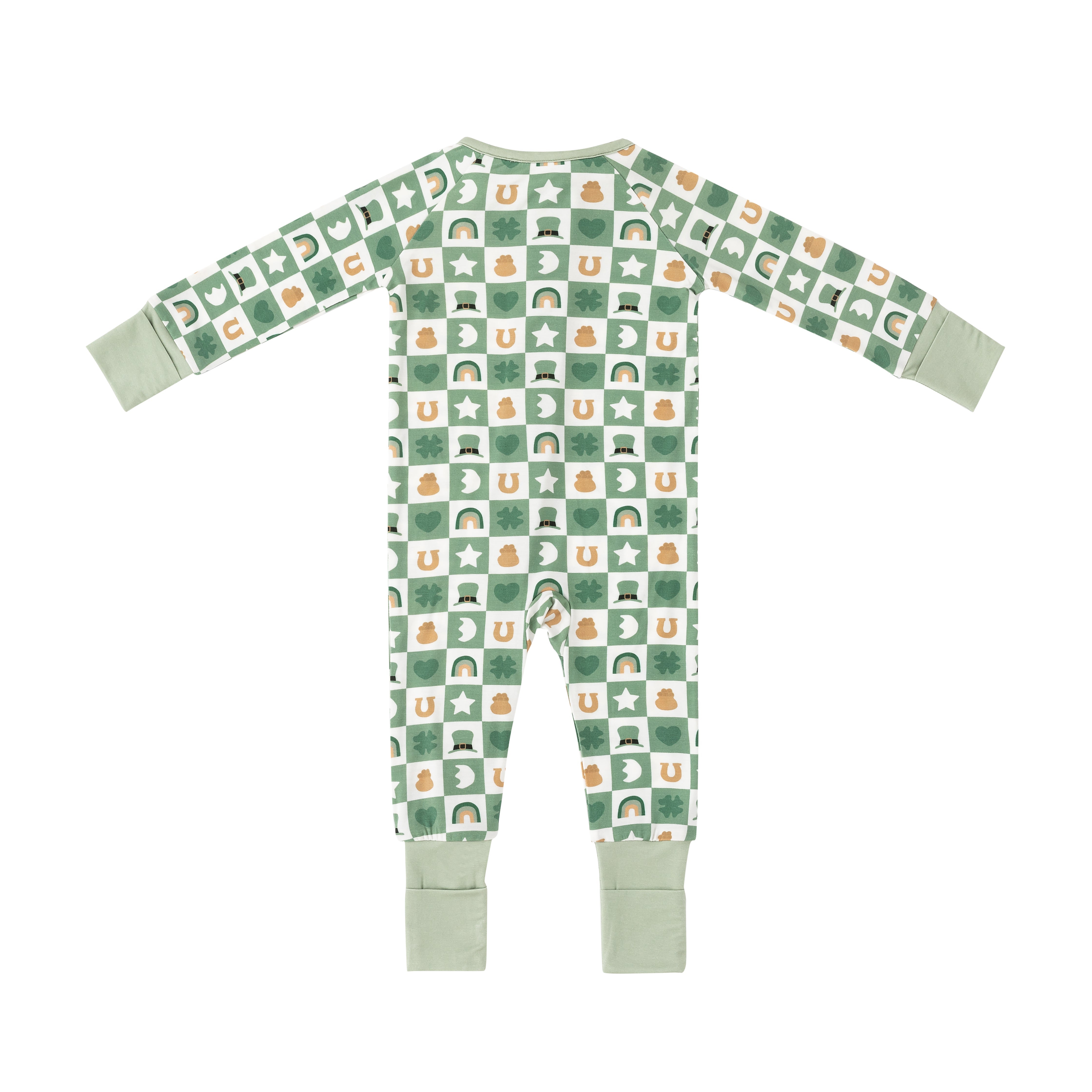 Lucky Charms (Convertible Zip Footies) - Green