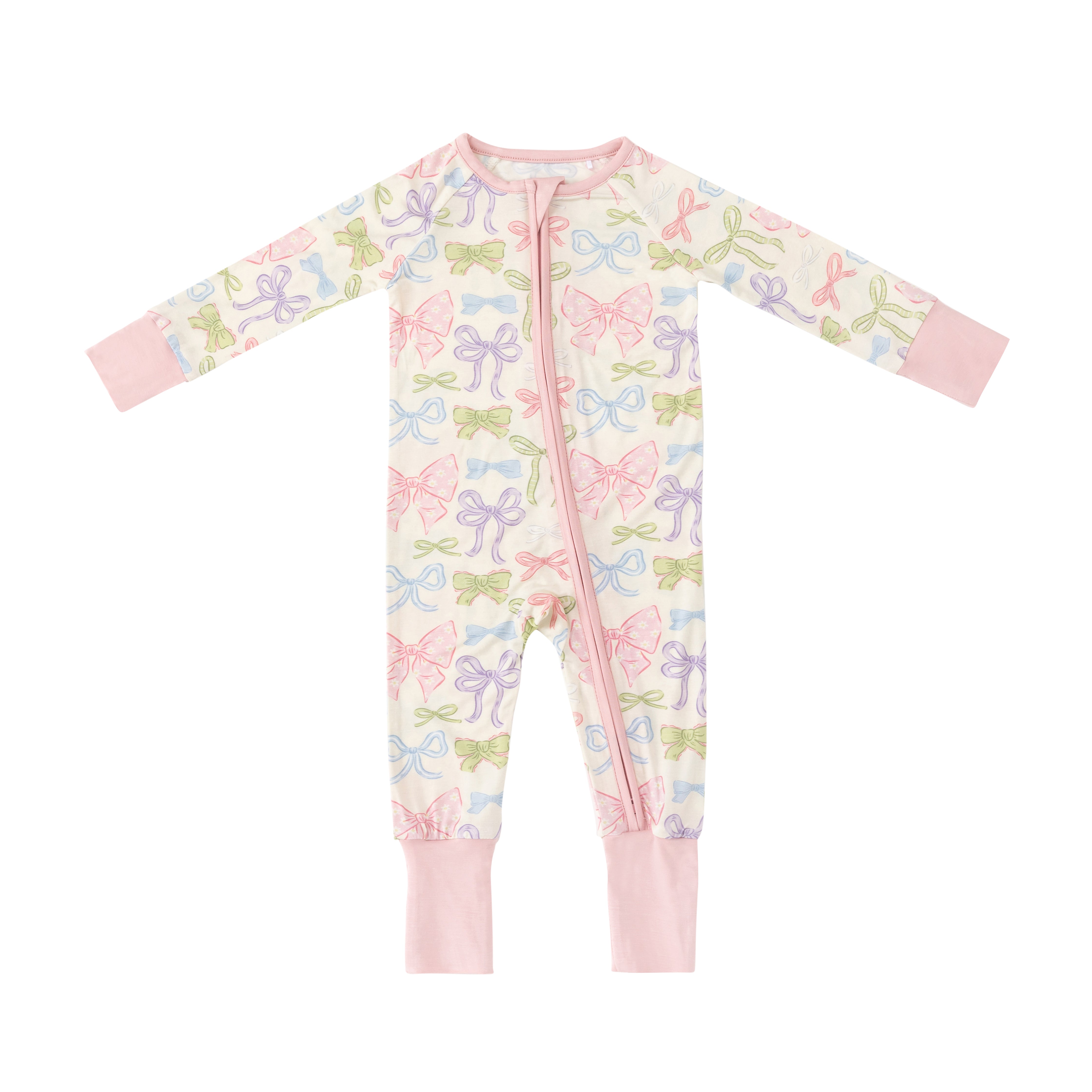 Heirloom Bows (Convertible Zip Footies)