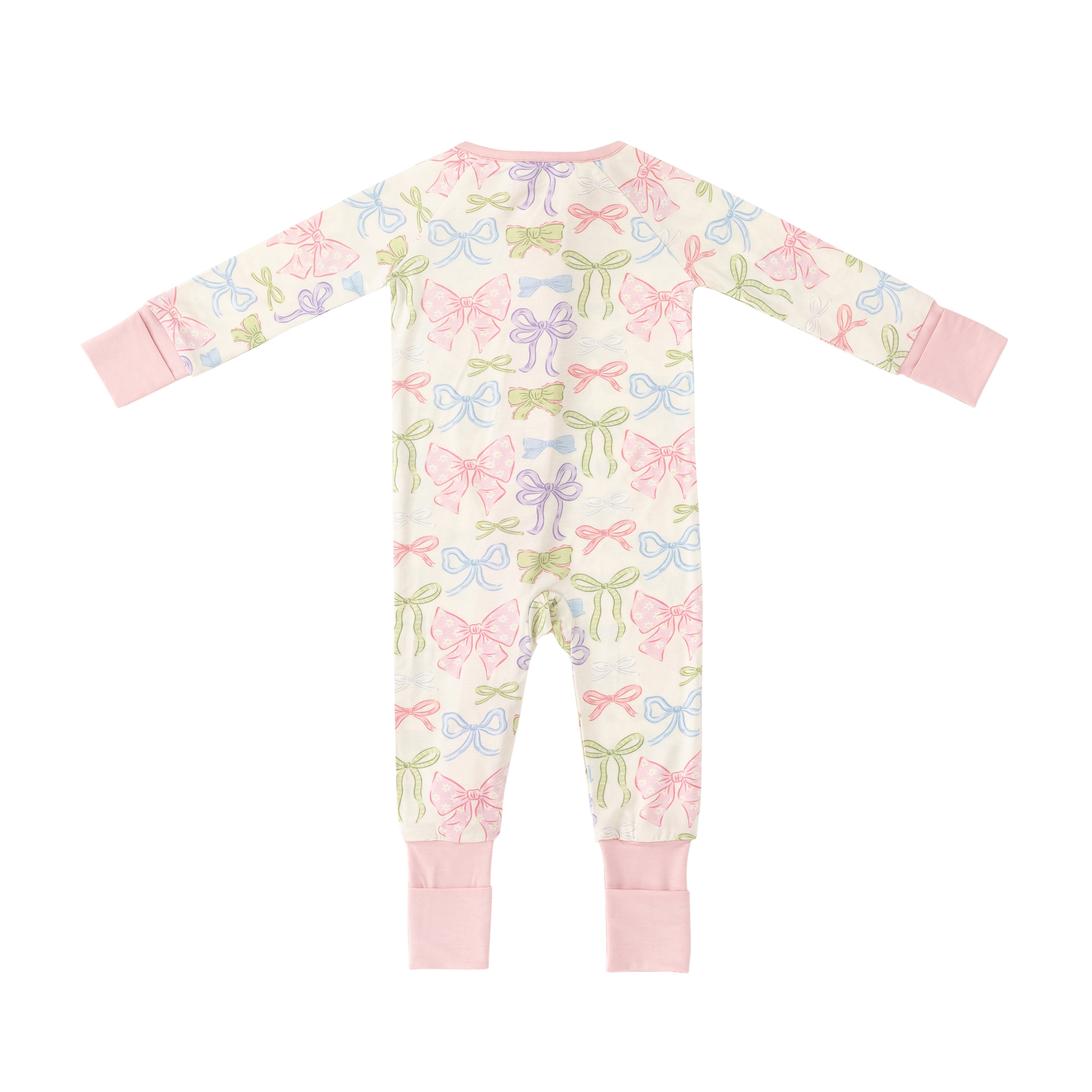 Heirloom Bows (Convertible Zip Footies)
