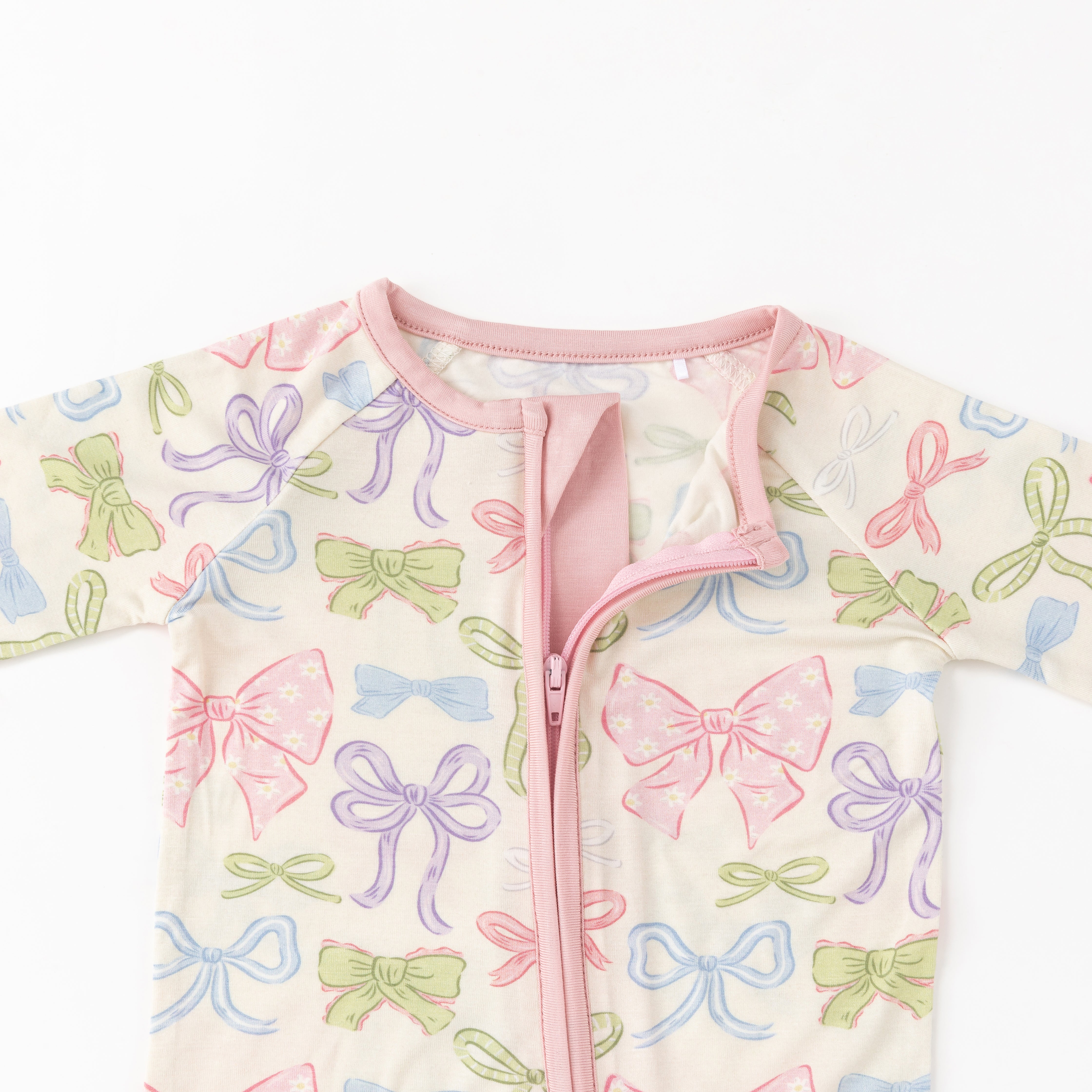 Heirloom Bows (Convertible Zip Footies)