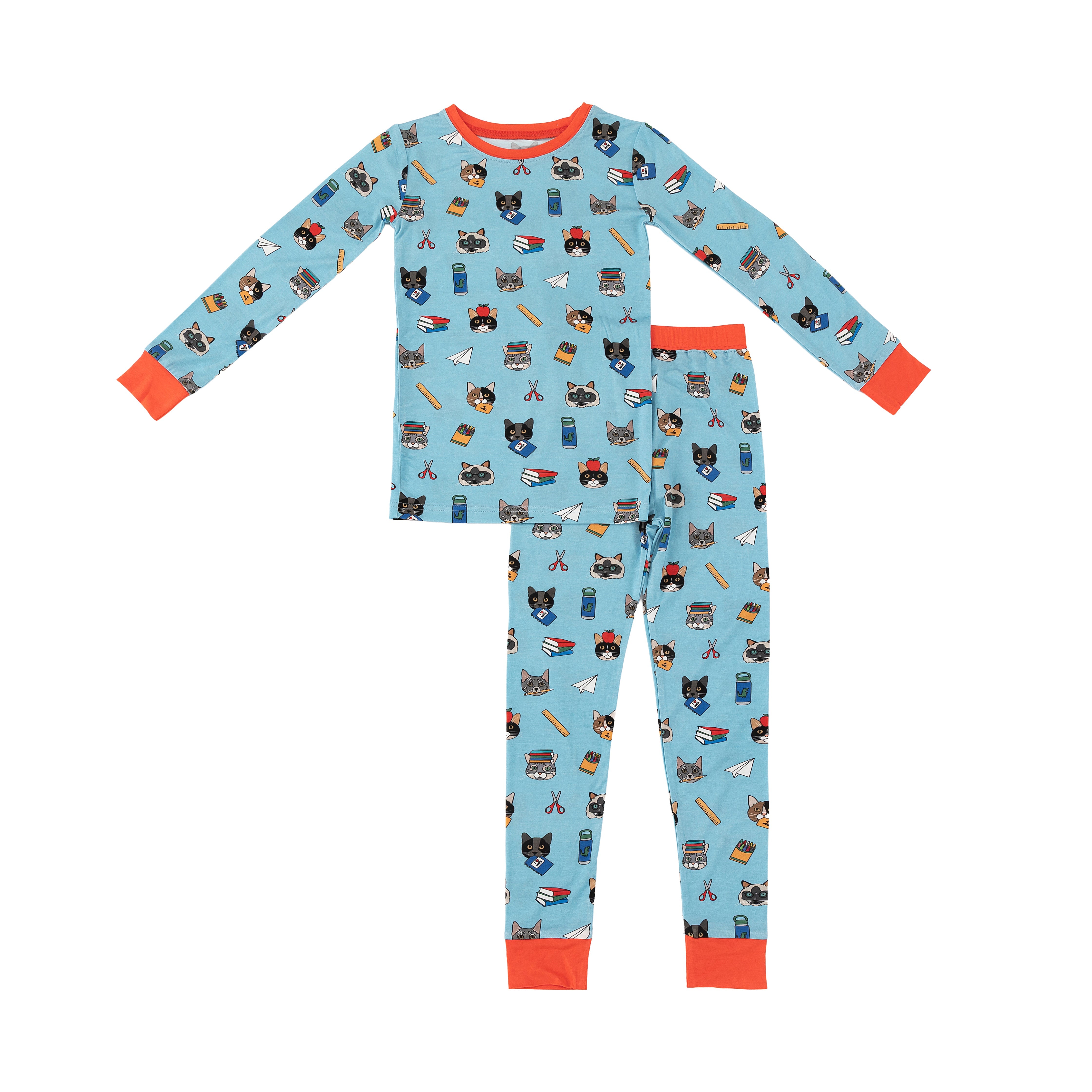 Teacher's Pets - Cats (Long Sleeve PJ) - Blue