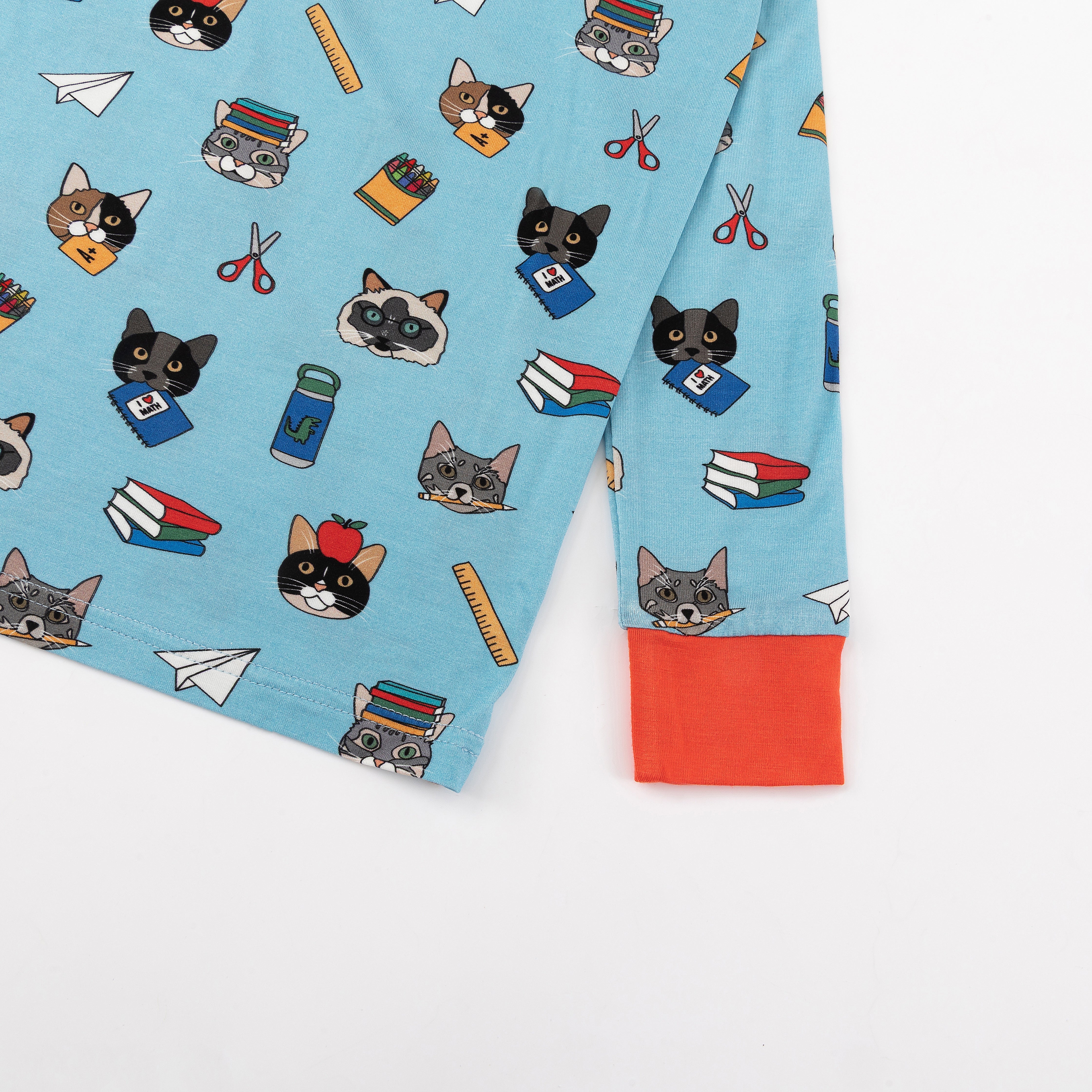 Teacher's Pets - Cats (Long Sleeve PJ) - Blue