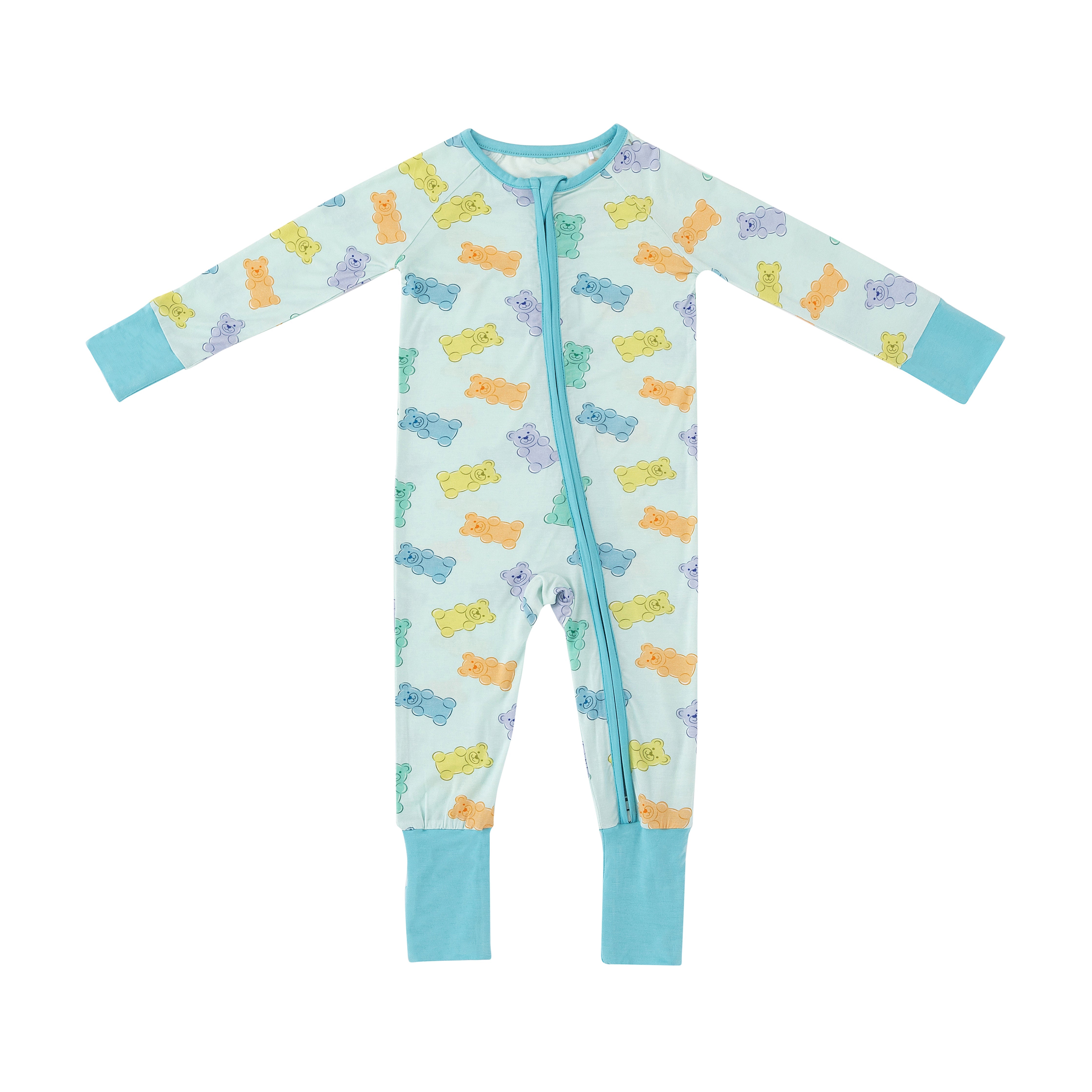 Gummy Bears (Convertible Zip Footies) - Blue