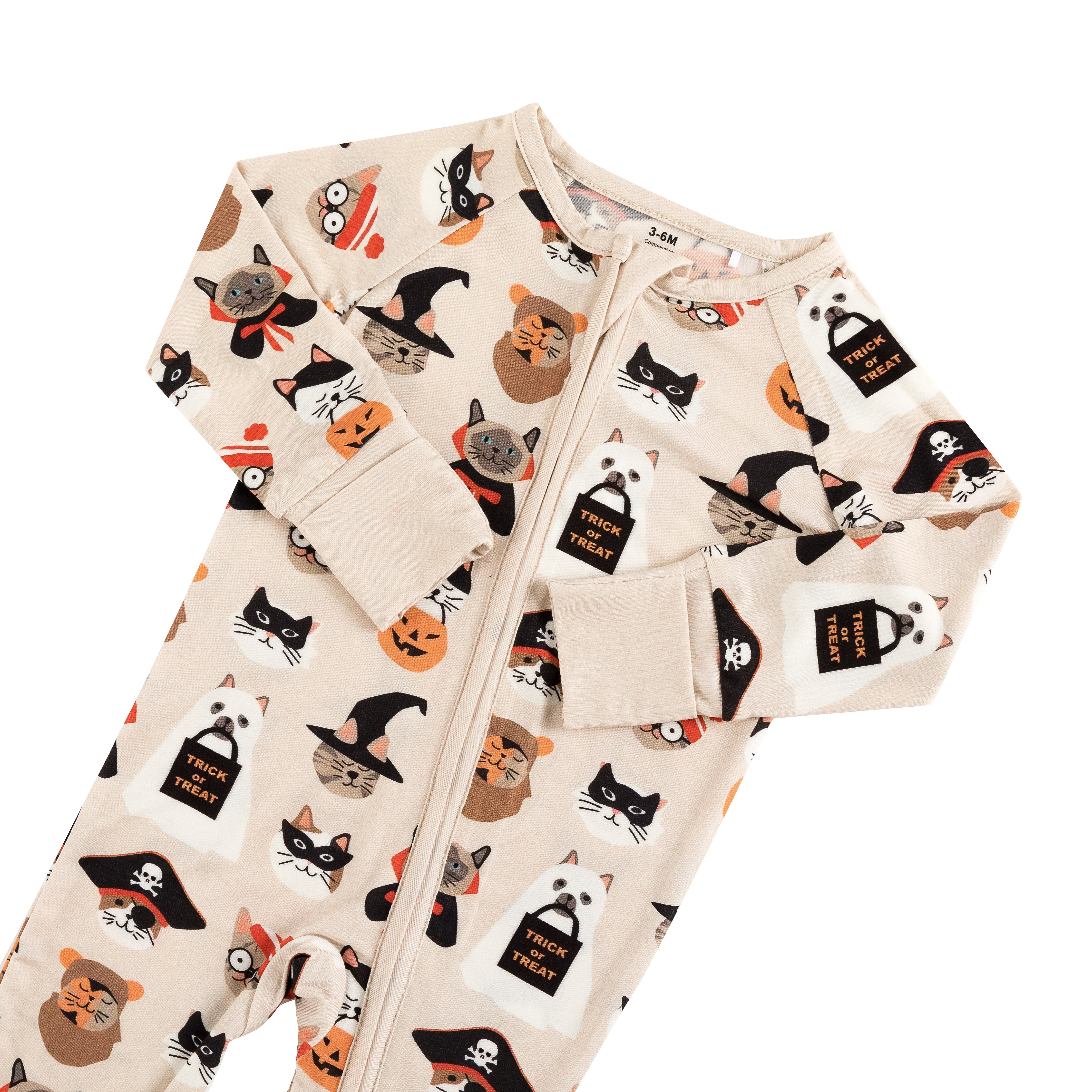 Meow & Treat (Convertible Zip Footies)