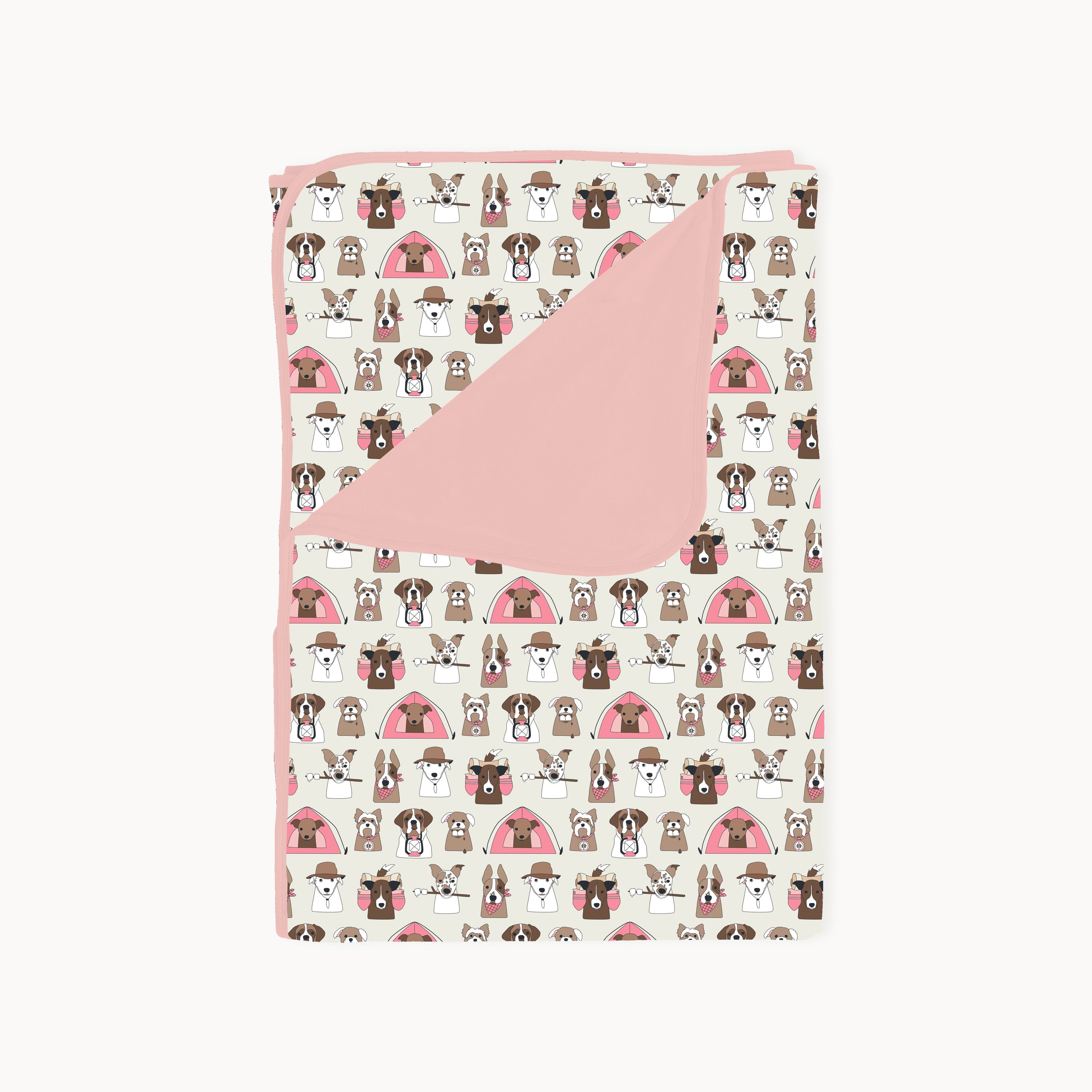 Camp Paws (Dream Blanket) - Pink