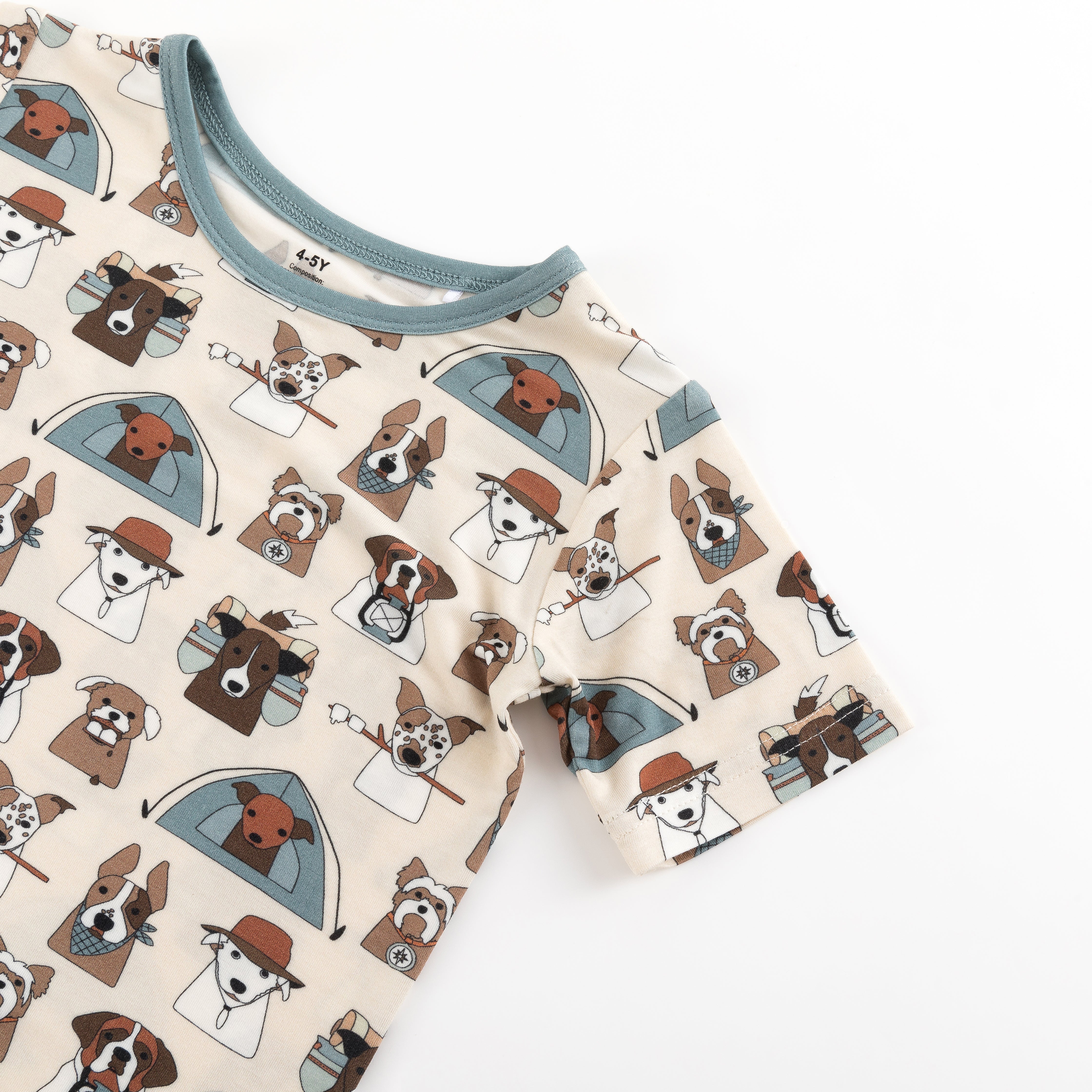 Camp Paws (Short PJ Set) - Blue