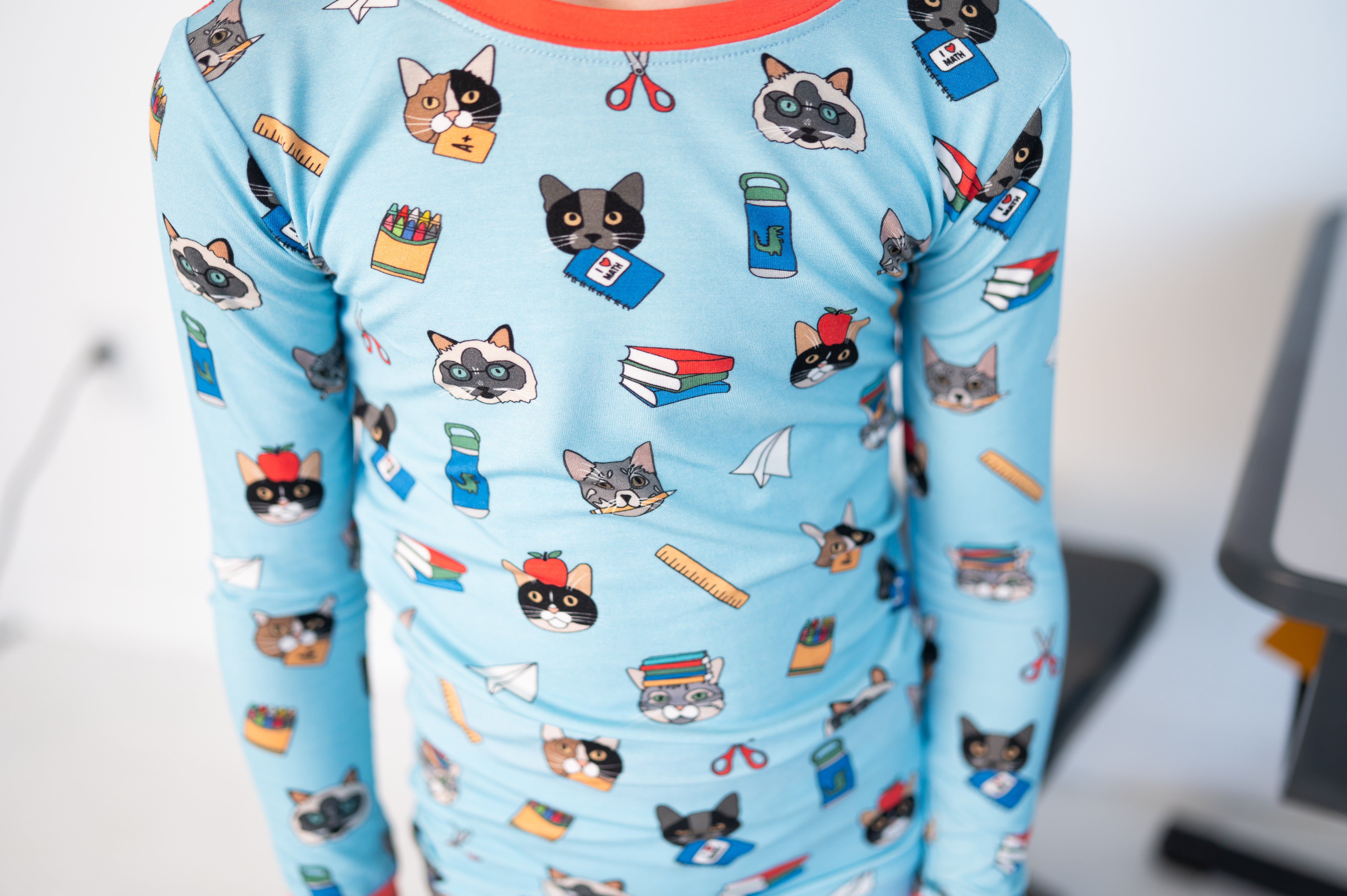 Teacher's Pets - Cats (Long Sleeve PJ) - Blue