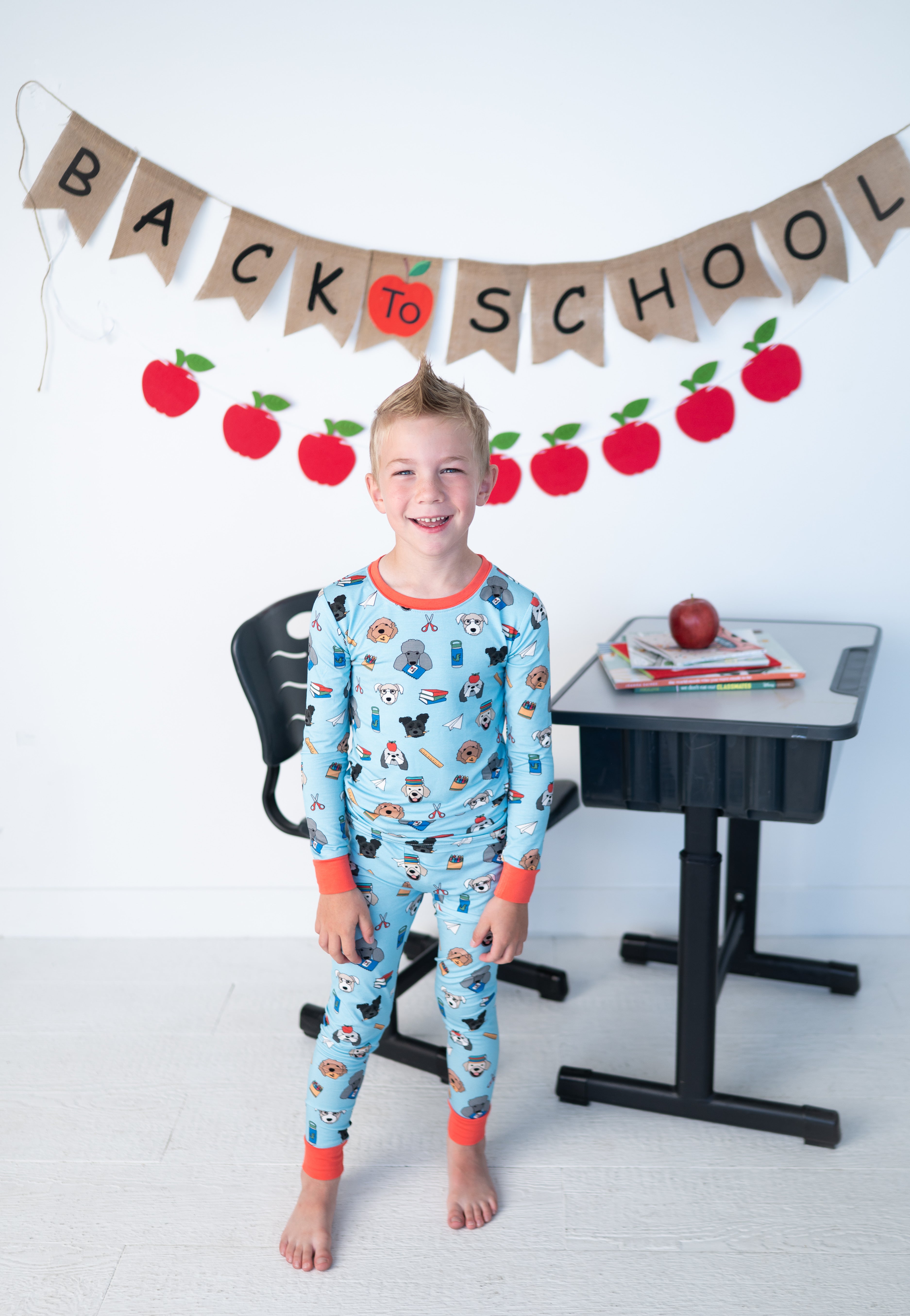 Teacher's Pets - Pups (Long Sleeve PJ) - Blue