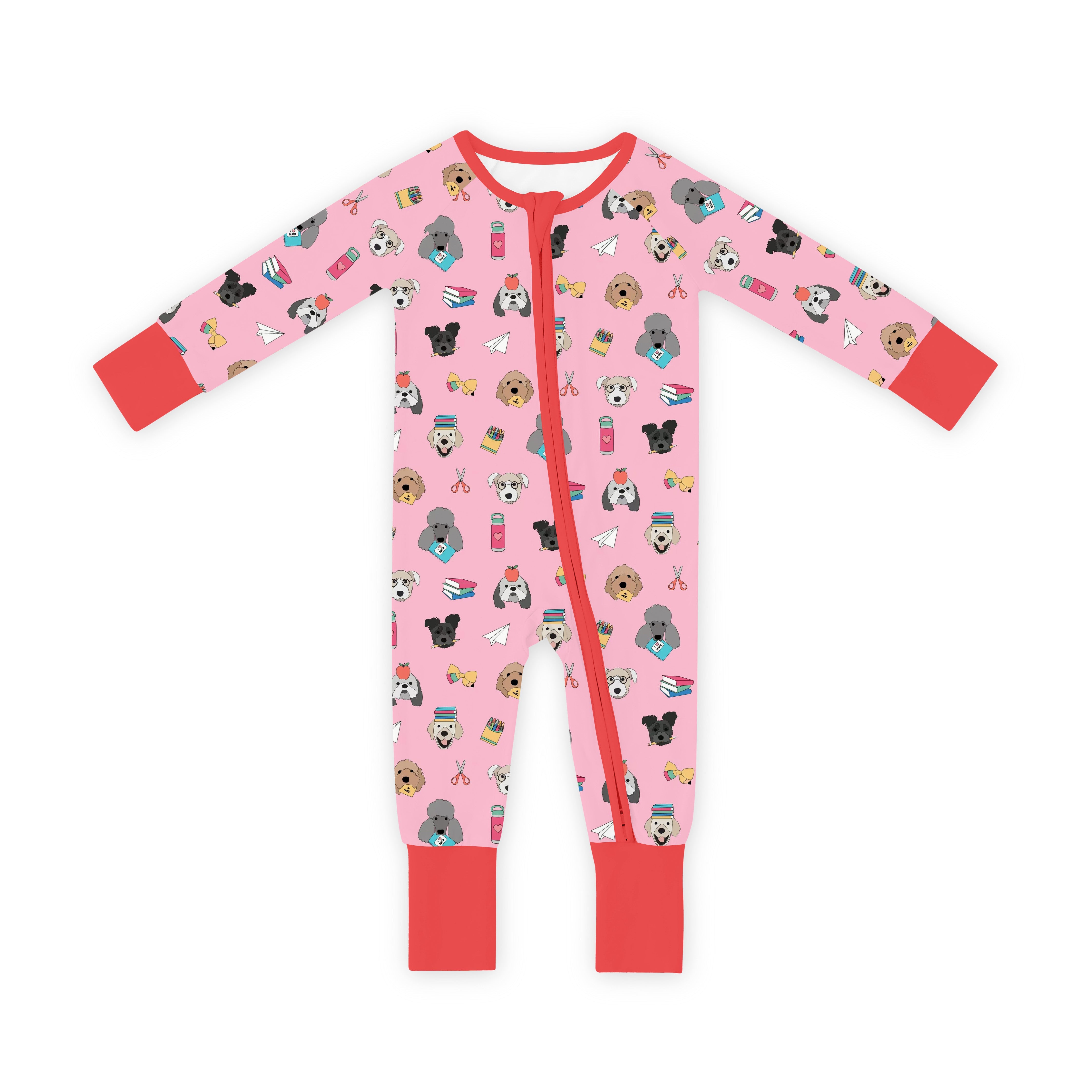 Teacher's Pets - Pups (Convertible Zip Footies) - Bubblegum Pink