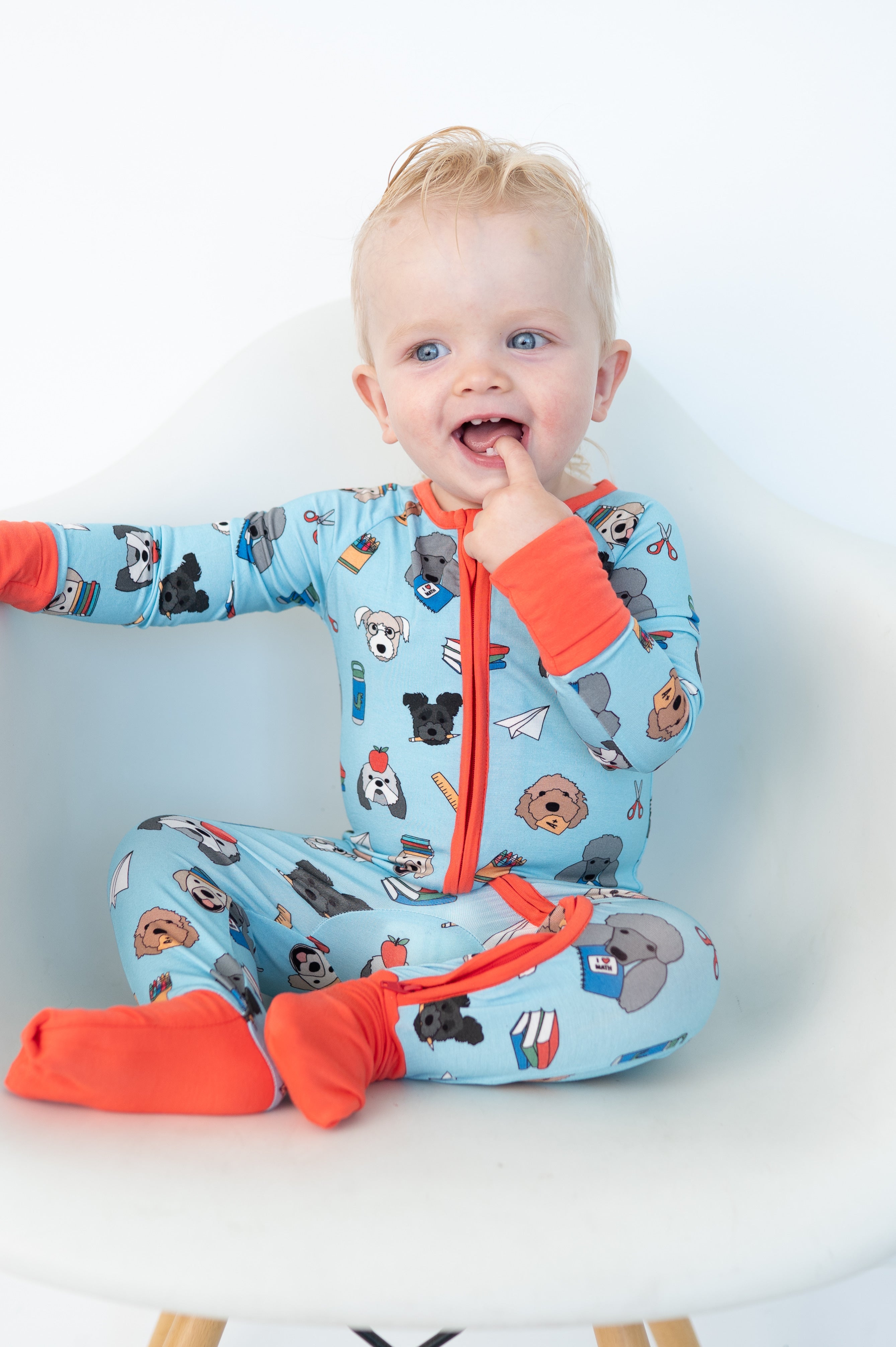 Teacher's Pets - Pups (Convertible Zip Footies) - Blue
