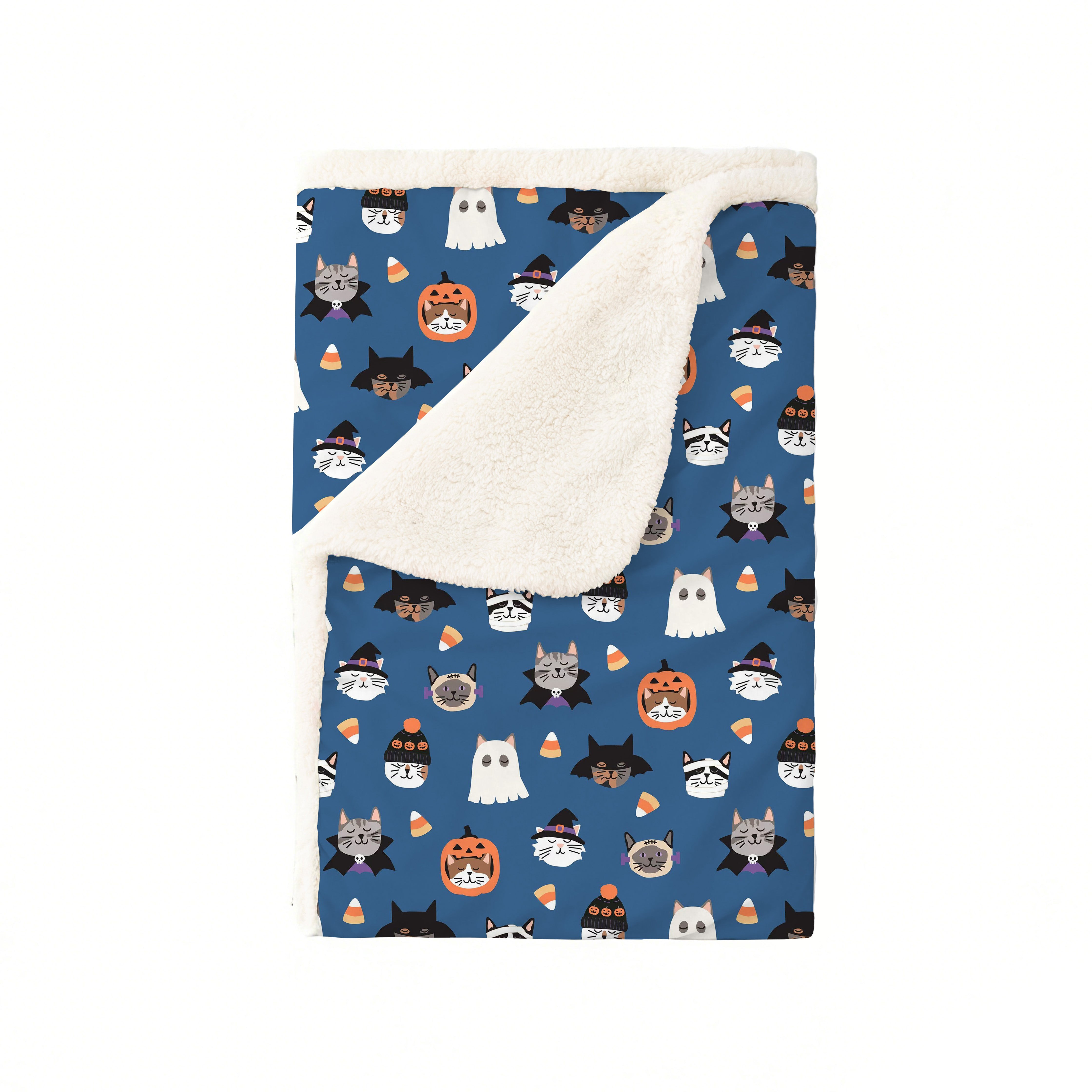 Spooky Cat Society (Dream Luxe Blanket) - Blue