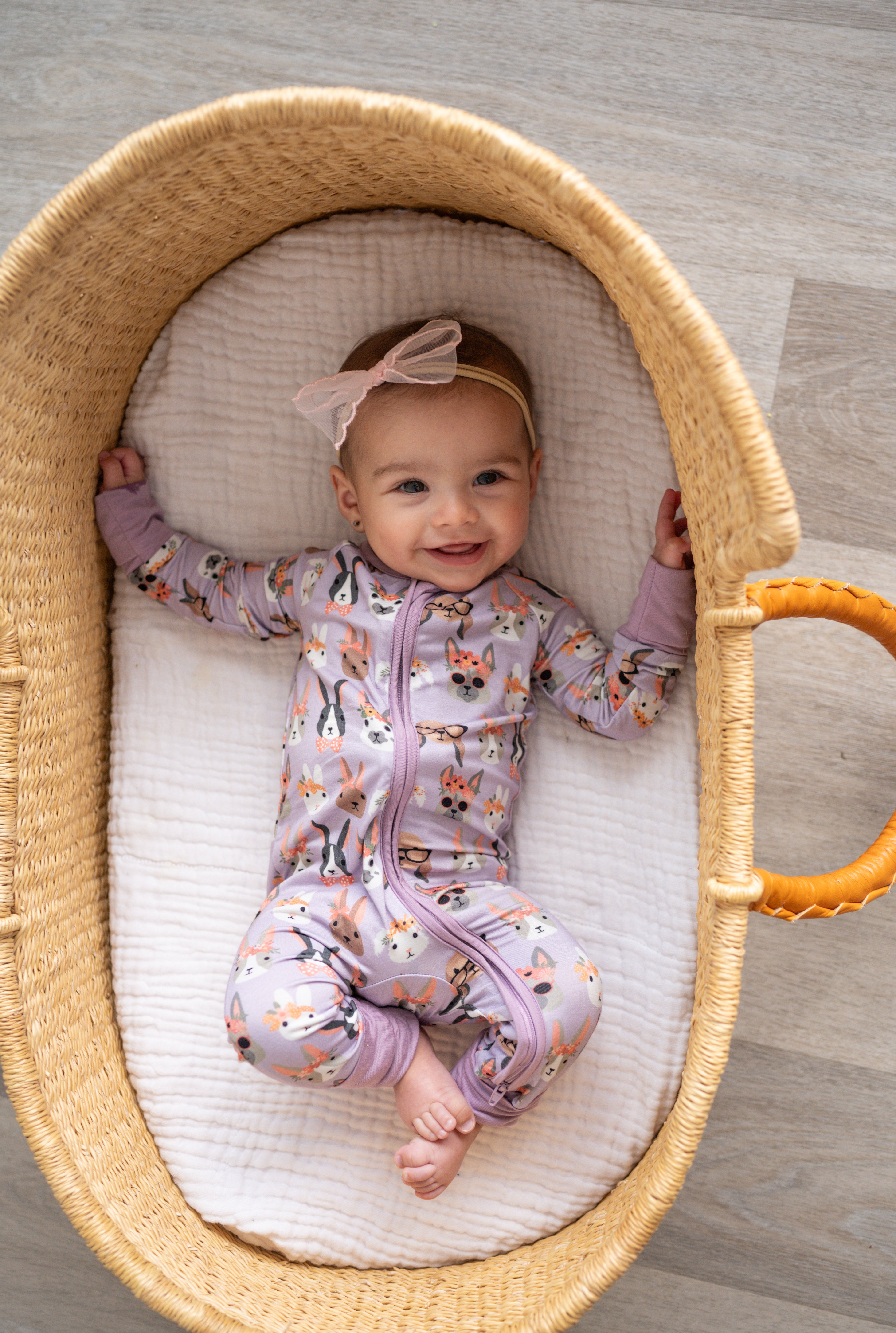 Midsummer Bunnies (Convertible Zip Footies)