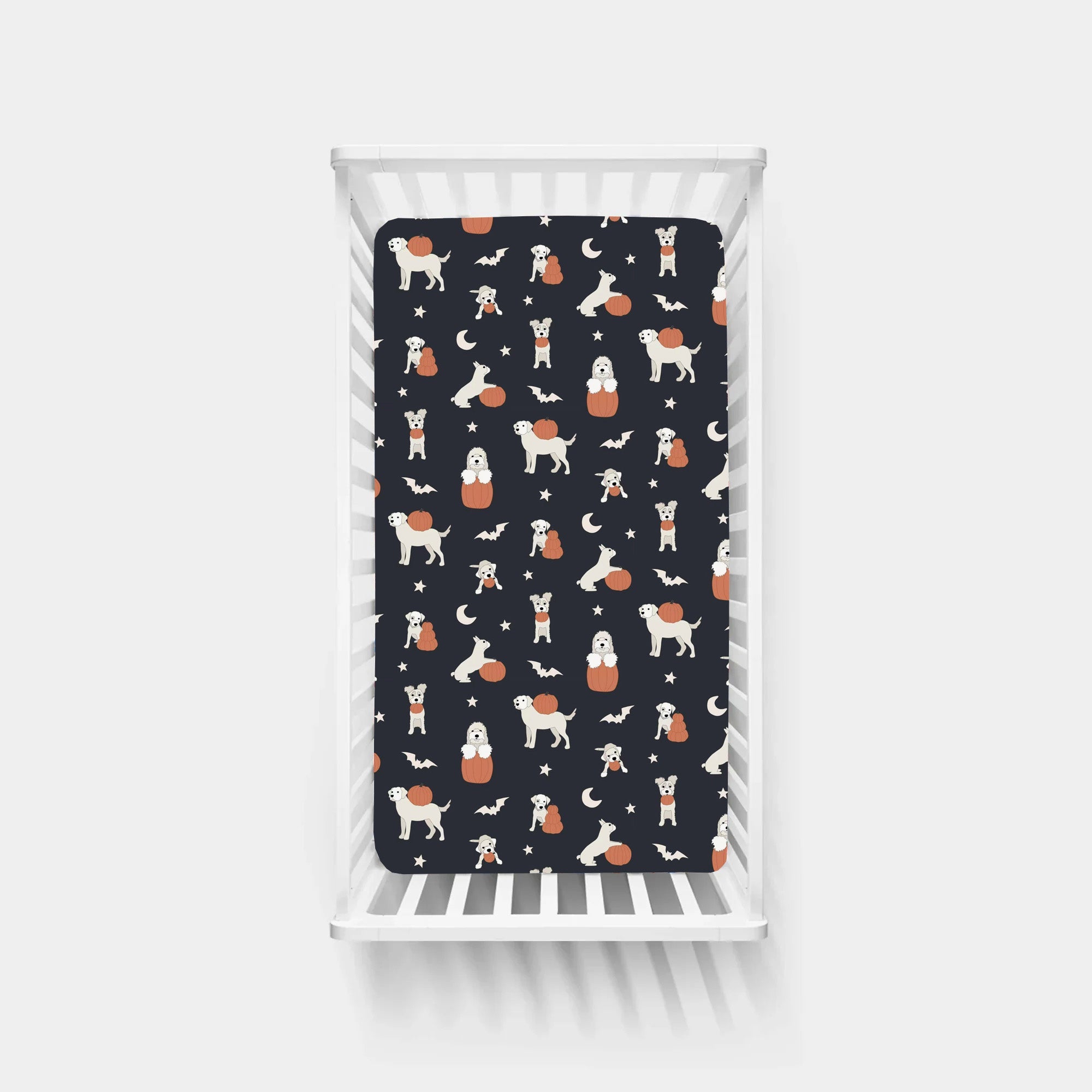 Pumpkin Pups (Crib Sheet)