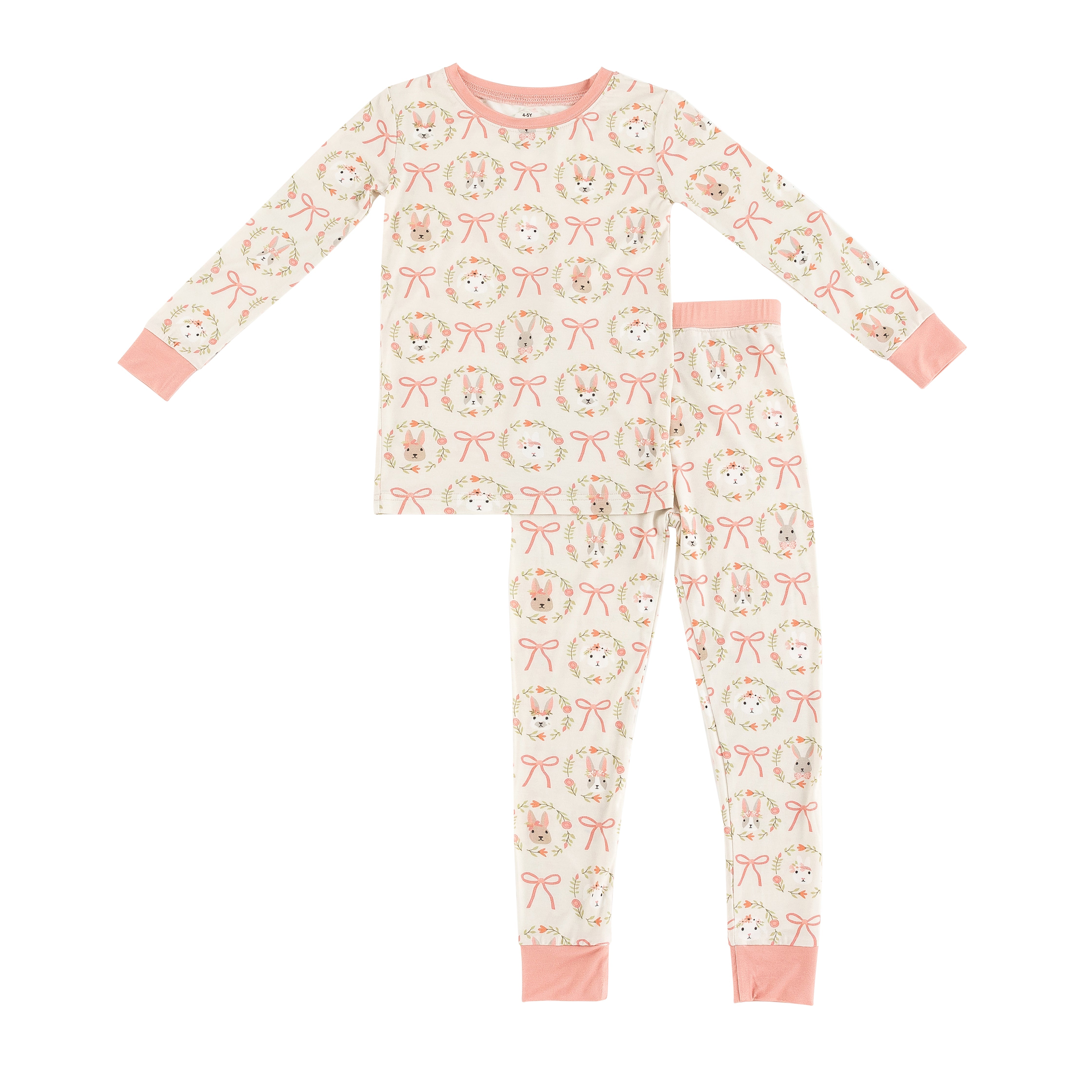 Bows & Bunnies (Long Sleeve PJ)