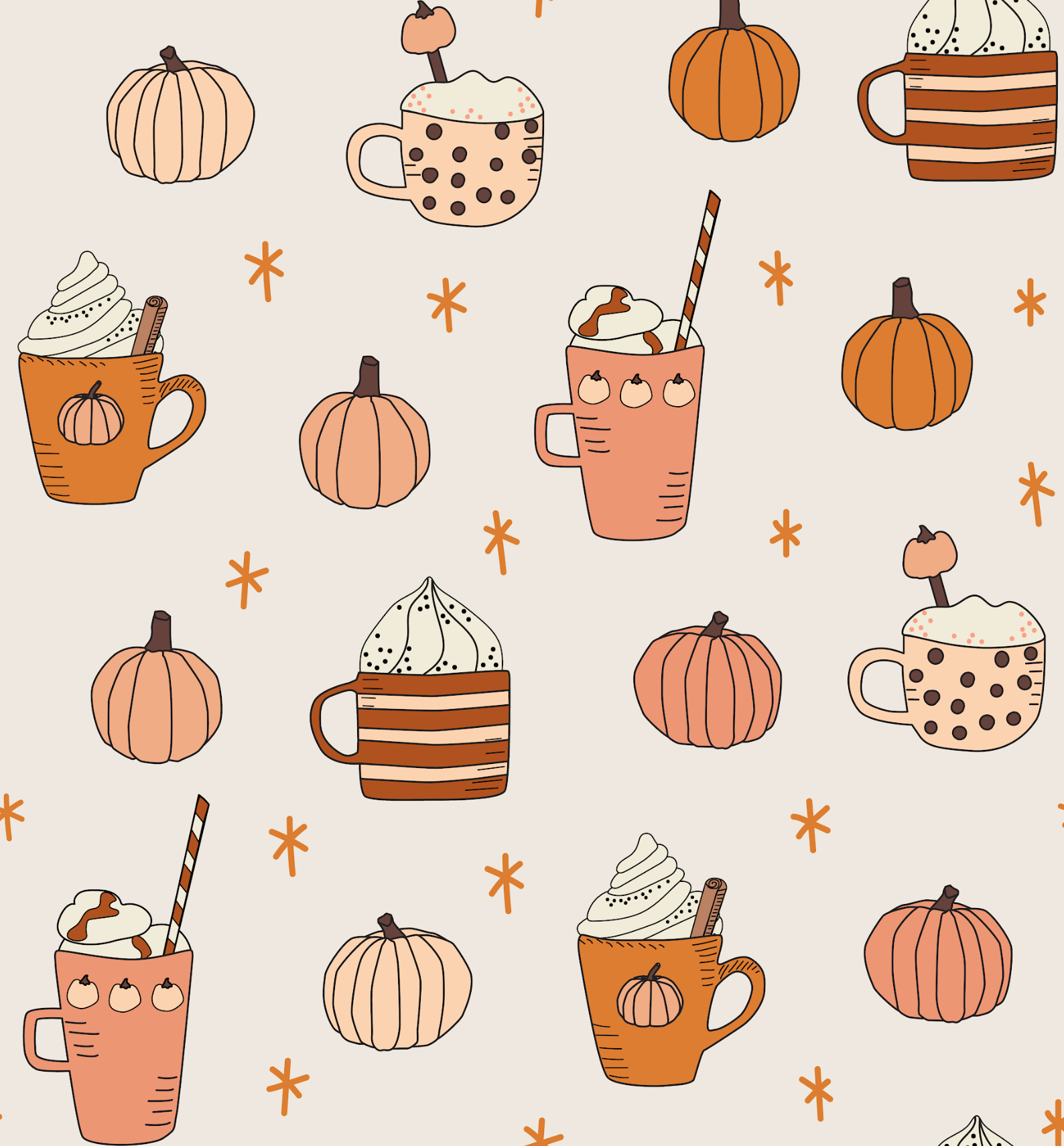 Pumpkin Spice (Women's Long Sleeve PJ)