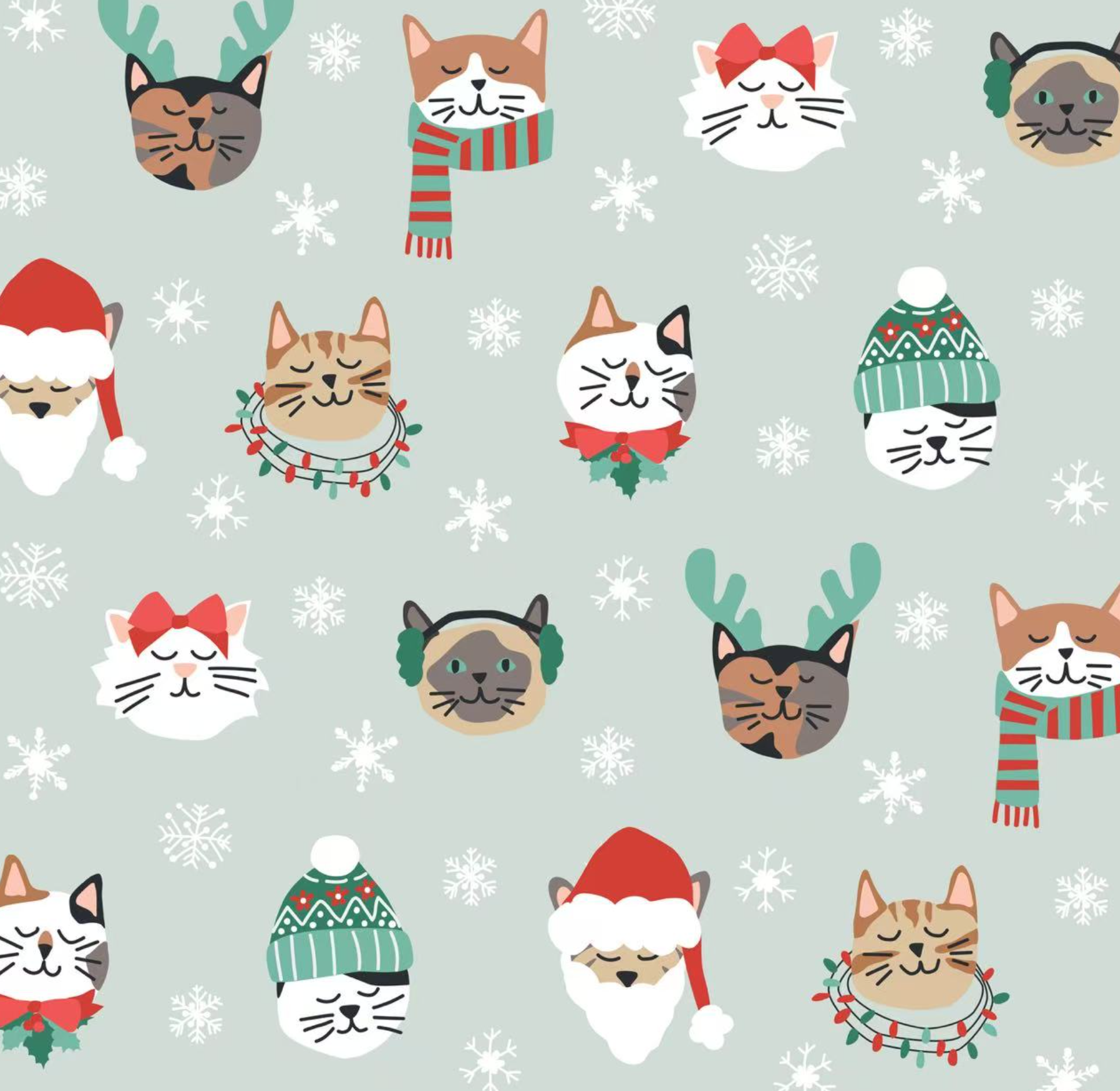 Purr The Halls (Bow Headband)