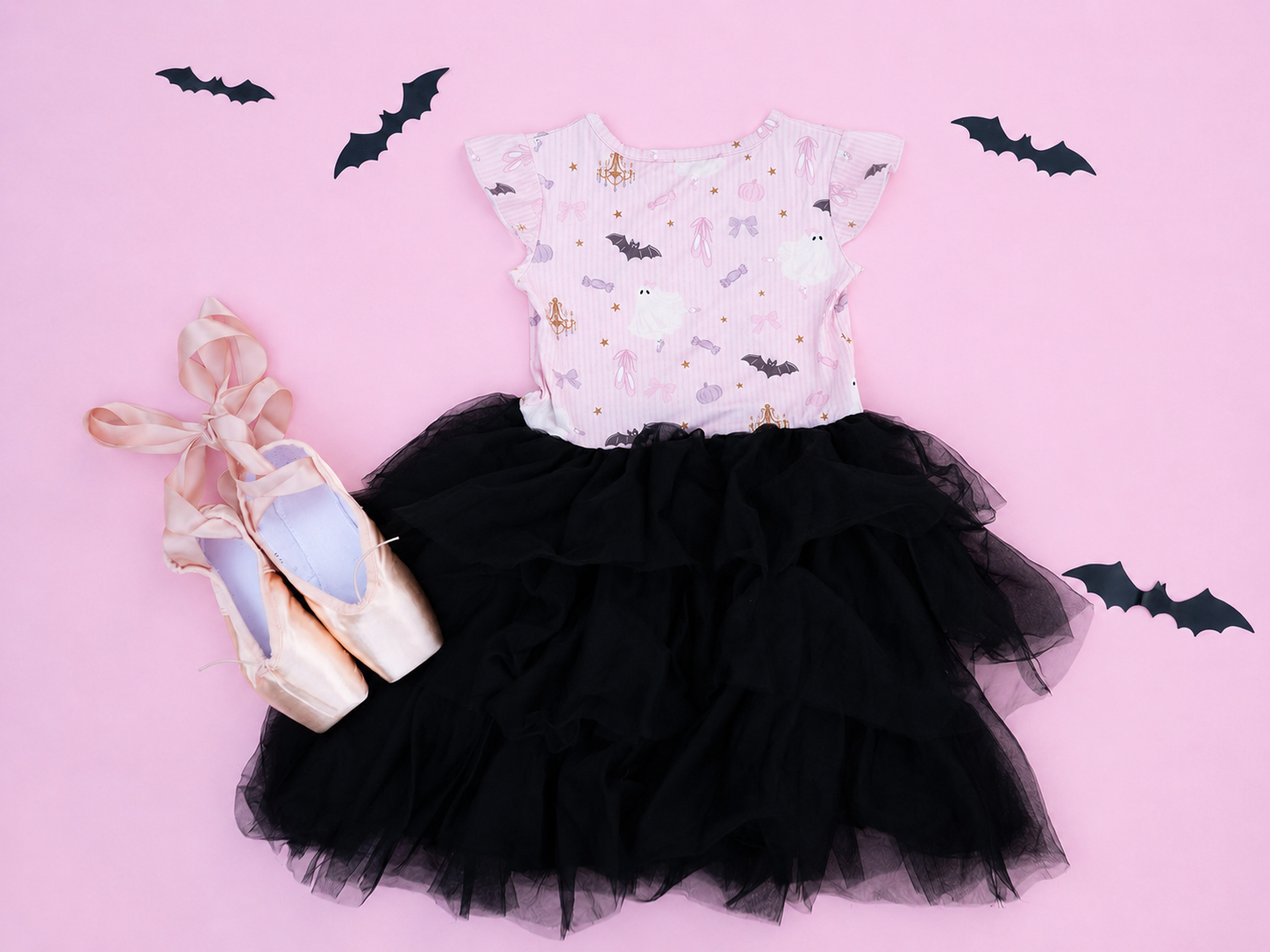 Boo-tiful Ballet (Short Sleeve Tutu Dress)