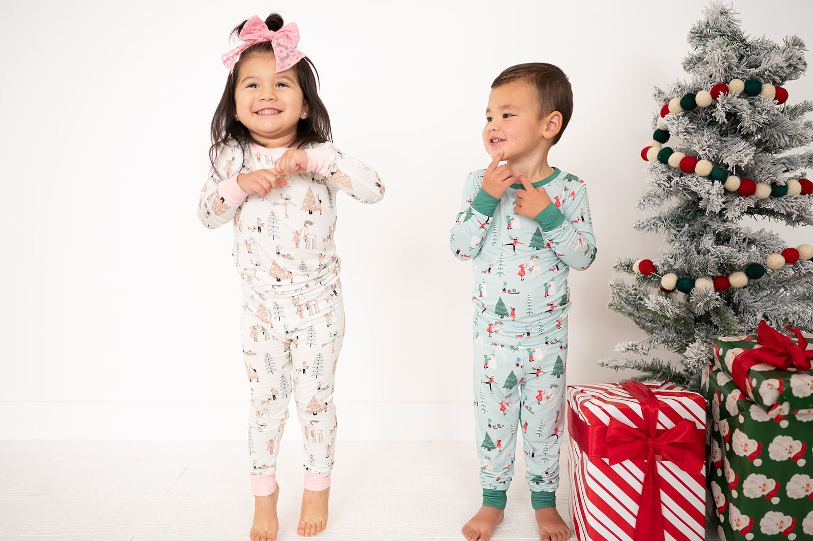 Snow Day (Long Sleeve PJ) - Green