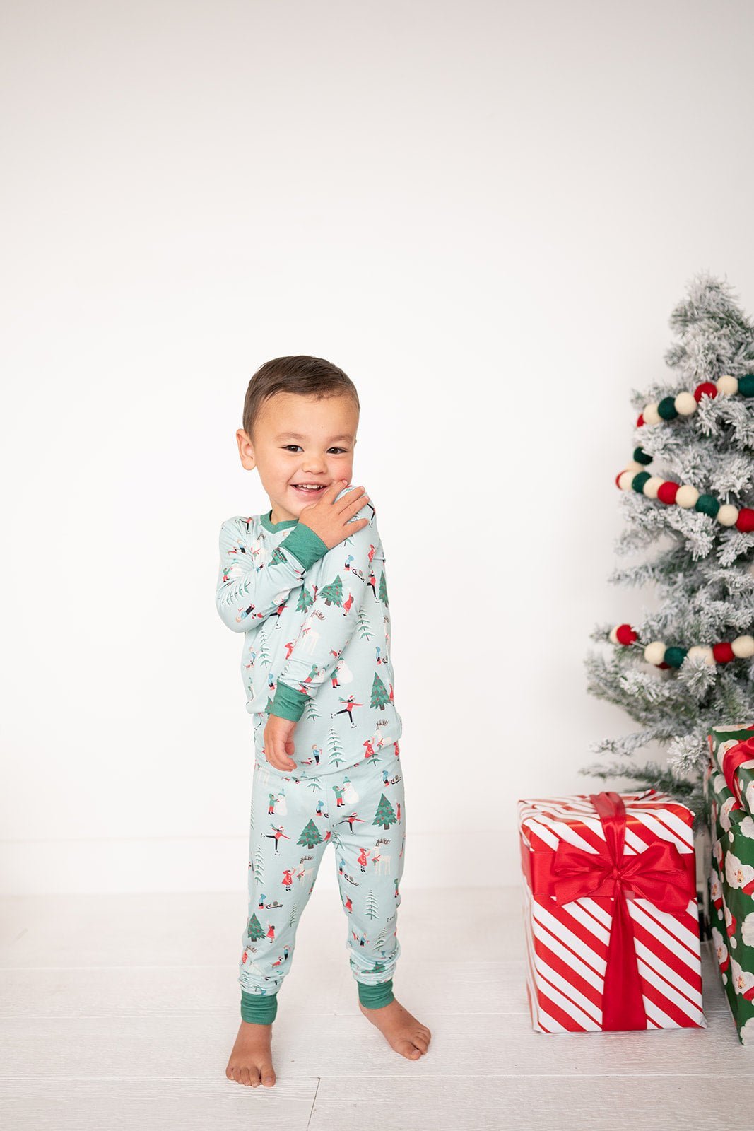 Snow Day (Long Sleeve PJ) - Green