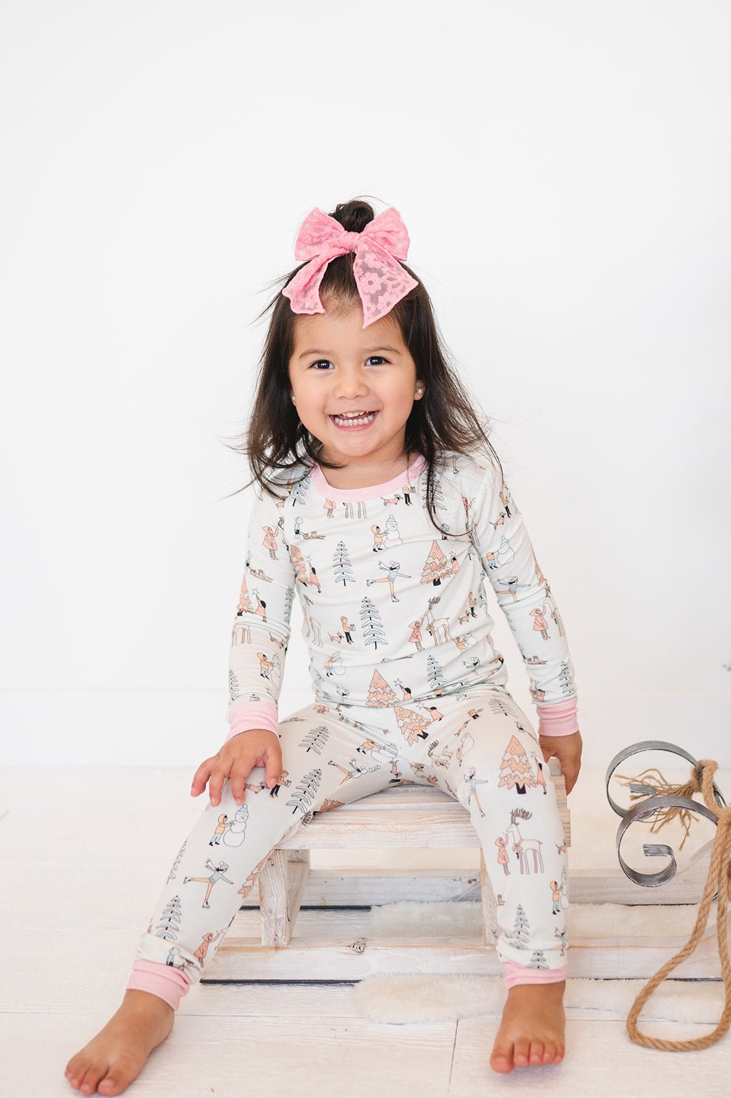 Snow Day (Long Sleeve PJ) - Pink